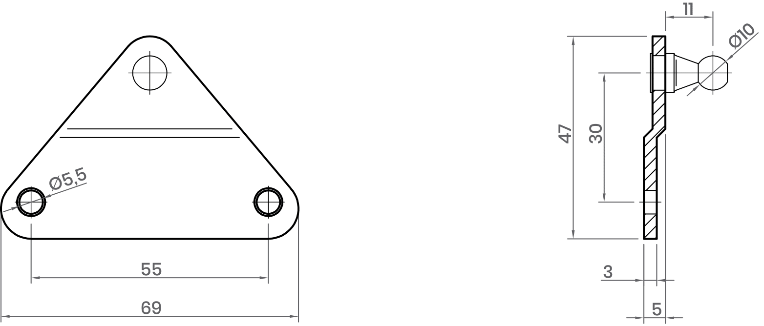 BALL BRACKET-BR2-B12019