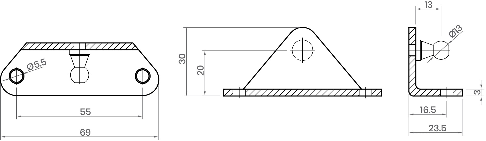 BALL BRACKET-BR4-B12026