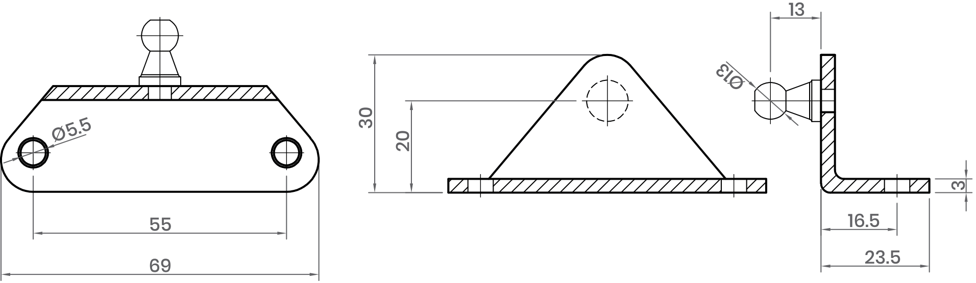 BALL BRACKET-BR5-B12029